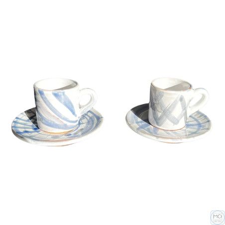 Pair of ceramic espresso...