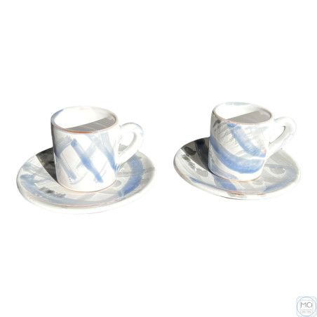 Pair of ceramic espresso...