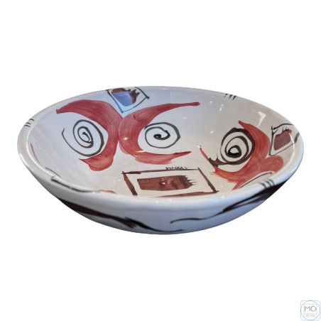 Hand painted ceramic dish