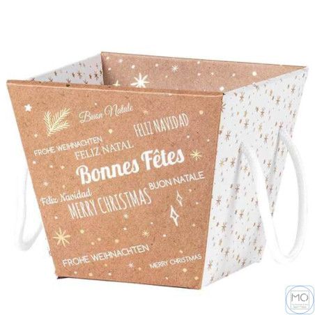 Cesto in cartone “Buone Feste”