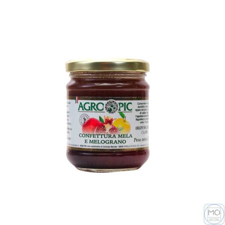 Apfelmarmelade und Granatapfel