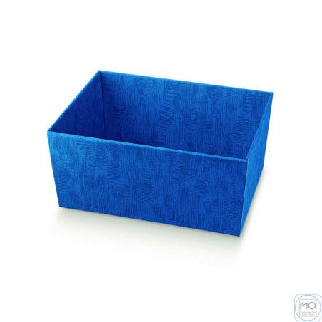 Blue microfluted square...