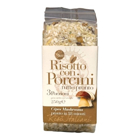 Risotto pronto con porcini