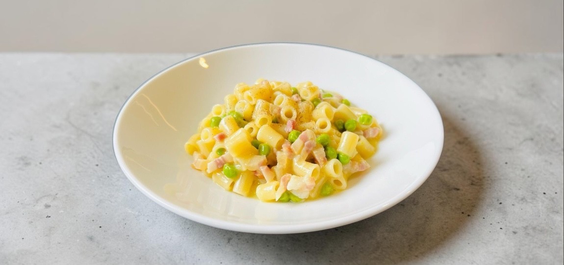 Recette Tubetti et petits pois à la napolitaine